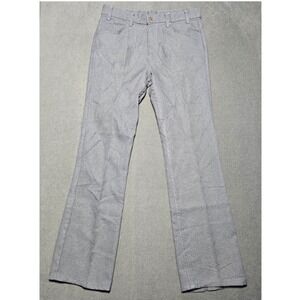 Vintage Levis Grey Slack Pants Mens 36x34 100% Dacron Polyester Made in‎ USA